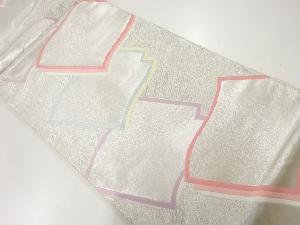 色紙模様織出し袋帯